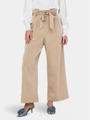 Spodnie damskie - ONLY Spodnie materiałowe Marsa 15269628 Beżowy Flared Fit - miniaturka - grafika 1