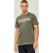 Koszulki męskie - Napapijri T-shirt S-AYLMER N1J | Regular Fit - miniaturka - grafika 1