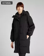 Kurtki damskie - Lee Long Puffer Damska Kurtka Zimowa Black L56Ixw01-M - miniaturka - grafika 1
