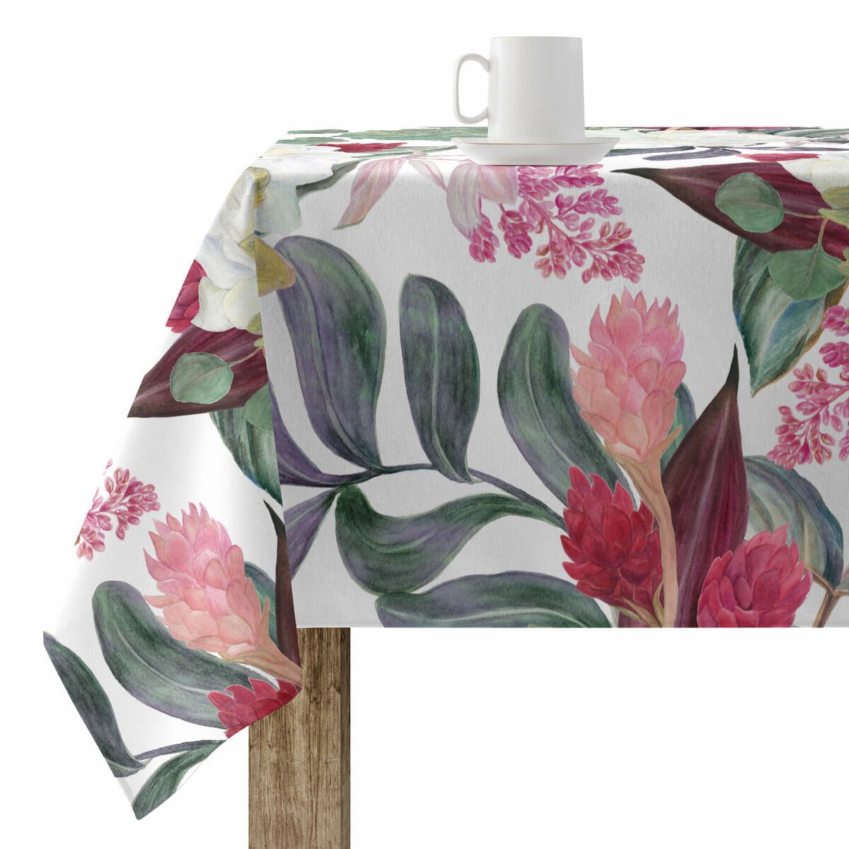 Obrus plamoodporny Belum 0318-105 Kolorowy 180 x 300 cm Tropikalny