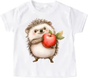 Koszulki dla dziewczynek - Koszulka z jeżem na Dzień Jeża - wzór jeż117 - miniaturka - grafika 1