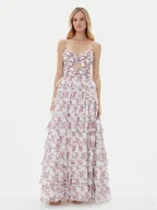 Sukienki - Hey Kyla Sukienka wieczorowa 5AH016HK Kolorowy Regular Fit - miniaturka - grafika 1