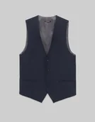 Kamizelki męskie - kamizelka galatro 01 granatowy slim fit - miniaturka - grafika 1