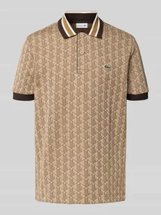 Koszulka polo o kroju regular fit ze wzorem na całej powierzchni - Koszulki męskie - miniaturka - grafika 1