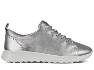 Buty sportowe ECCO FLEXURE srebrne skórzane 37 - Półbuty damskie - miniaturka - grafika 1