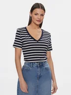 Koszulki i topy damskie - Tommy Hilfiger T-Shirt New Cody WW0WW40584 Granatowy Slim Fit - miniaturka - grafika 1