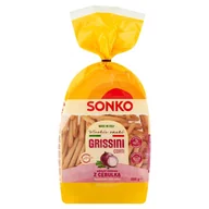 Paluszki - Sonko Grissini Corti Paluszki chlebowe z cebulką 200 g - miniaturka - grafika 1