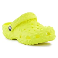 Buty dla dziewczynek - Klapki Crocs Classic Geometric Clog Jr 209572-76M zielone - miniaturka - grafika 1