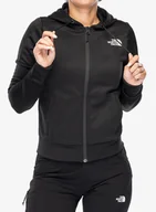 Bluzy sportowe męskie - Polar damski z kapturem The North Face Reaxion Fleece F/Z Hoodie - tnf black - miniaturka - grafika 1