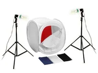 Tła fotograficzne - Zestaw Do Fotografii Bezcieniowej 800W / Namiot 120Cm - miniaturka - grafika 1