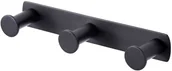 Akcesoria do armatury i ceramiki - Stella Stella listwa 3 haczyki 18.043 czarny - miniaturka - grafika 1