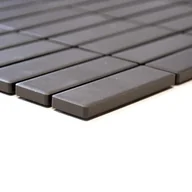 Płytki ceramiczne - Mozaika gresowa Szara Prostokąt Matowa 29,7x29x0,65 cm - miniaturka - grafika 1