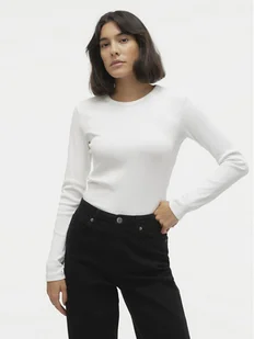 Vero Moda Bluzka Chloe 10306897 Biały Slim Fit - Bluzki damskie - miniaturka - grafika 1