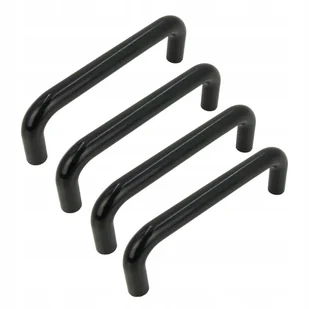 4 x Uchwyt meblowy czarny 96 mm uchwyt do szafki szuflady do mebli - Meble modułowe i akcesoria - miniaturka - grafika 1