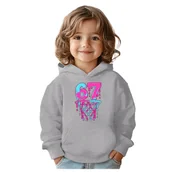 Bluzy dla dziewczynek - BLUZA DZIECIĘCA Z KAPTUREM 67 SIX SEVEN KOSZYKÓWKA 122-128 PREZENT - miniaturka - grafika 1