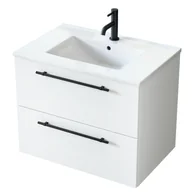 Szafki łazienkowe - Szafka łazienkowa z umywalką Uptrend Nava 70 cm biały mat 004-SU70-01+UP4530-700 - miniaturka - grafika 1