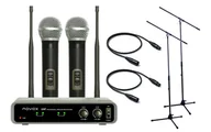 Mikrofony estradowe - Novox FREE H2 + 2x statyw + 2x kabel 3m ♦ 30 DNI NA ZWROT ♦ GWARANCJA DOOR-TO-DOOR ♦ SZYBKA WYSYŁKA - miniaturka - grafika 1