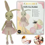 Zabawki kreatywne - ZESTAW Do Szydełkowania Z WŁÓCZKI Maskotka Amigurum Balerina Królik - miniaturka - grafika 1