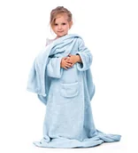 Koce i narzuty dla dzieci - DecoKing DecoKing Koc z rękawami Lazy Kids 90x105 BLA/LAZYKID/BBLUE90 - miniaturka - grafika 1