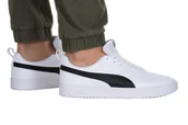 Buty dla dziewczynek - Męskie Buty PUMA RICKIE PUMA WHITE-PUMA BLACK 38760702 – Biały - miniaturka - grafika 1
