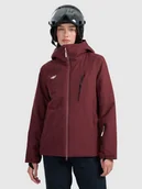 Kurtki damskie - 4F Kurtka narciarska membrana 8000 damska - burgundowa S - miniaturka - grafika 1