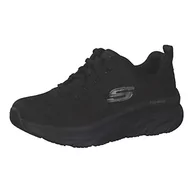 Trampki damskie - Skechers Damskie trampki D'LUX Walker, czarne, 3 UK - miniaturka - grafika 1