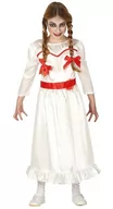 Stroje karnawałowe - Fiesta Guirca Besessense lalka annabelle Halloween kostium dzieci dziewczynki, czarny - miniaturka - grafika 1