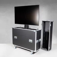 Uchwyty do monitorów - Casetec PLHCP-60B walizka transportowa z elektrycznym podnośnikiem (wraz z uchwytem na wyświetlacz) dla wyświetlacza 60-65" | udźwig: 100 kg - miniaturka - grafika 1