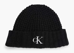 Calvin Klein Jeans Zestaw czapka + szal K60K610149 one size Waffle Beanie + Scarf - Czapki damskie - miniaturka - grafika 1