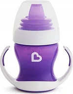 Miseczki i talerzyki dla dzieci - Munchkin MUNCHKIN mokomoji gertuvė su rankenomis ir minkštu snapeliu, Gentle Transition, violetinė, 4mėn+, 118 ml, 012550WWW - miniaturka - grafika 1