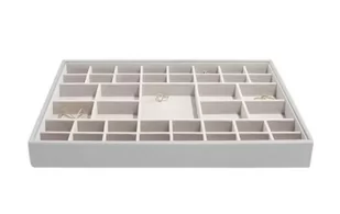 Stackers Szkatułka na biżuterię Stackers 41 komorowa supersize kamienna szarość 74506 - Pudełka i szkatułki - miniaturka - grafika 1