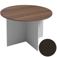 Stoły i stoliki do biura - B2B Partner Stół konferencyjny 1200 mm, okrągły, wenge 610717 - miniaturka - grafika 1