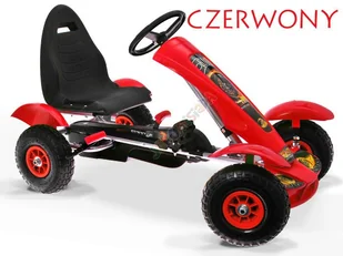 Sportowy Gokart na pedały F618 Pompowane koła! Obciążenie do 50 kg! Gokart 618 Gokart F618 - Jeździki dla dzieci - miniaturka - grafika 1