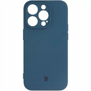 Bizon Etui Case Silicone do iPhone 14 Pro granatowe - Etui i futerały do telefonów - miniaturka - grafika 1