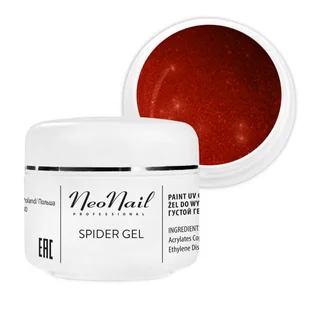 Neonail SPIDER GEL RED 5ML - Ozdoby do paznokci - miniaturka - grafika 2