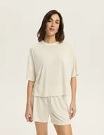 Bluzki damskie - Koszulka Damska Ruth Esotiq Kremowy - M - miniaturka - grafika 1