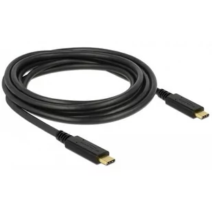 Delock Kabel Usb-c M/M 2.0 3M Czarny E-marker - Kable komputerowe i do monitorów - miniaturka - grafika 2