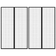 Moskitiery - VidaXL Lumarko Moskitiera na drzwi z magnesami, 2 szt., czarna, 220x130 cm! 314689 VidaXL - miniaturka - grafika 1