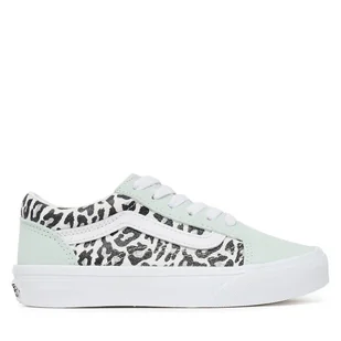 Tenisówki Vans Old Skool VN000CYVYWU1 Zielony - Buty dla dziewczynek - miniaturka - grafika 1