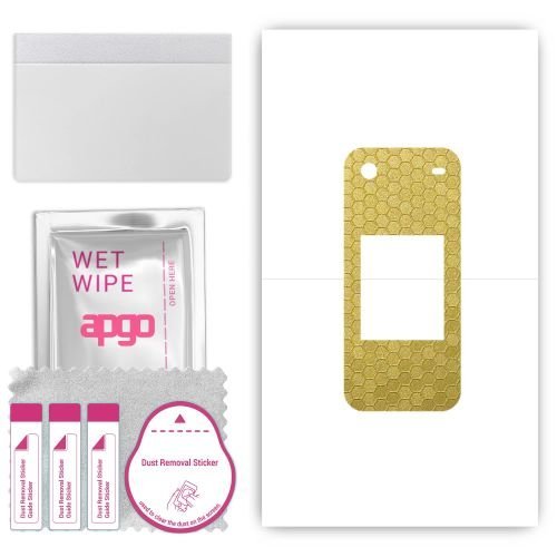 folia naklejka skórka strukturalna na TYŁ do Nokia 2780 Flip - Plaster Miodu Złoty - apgo SKINS