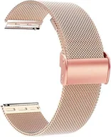 Akcesoria do smartwatchy - PASEK DO ZEGARKA ROSE GOLD STAL UNIWERSALNY RÓŻOWE ZŁOTO ELEGANCKI 18mm - miniaturka - grafika 1