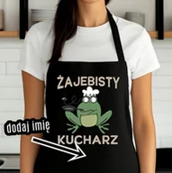Fartuchy i rękawice kuchenne - ŚMIESZNY FARTUCH NA PREZENT DLA KUCHARZA Z IMIENIEM - miniaturka - grafika 1