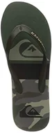 Klapki i japonki męskie - Quiksilver Męskie klapki Molokai Panel Flip-Flop, zielony - Green Black Green - 40 EU - miniaturka - grafika 1