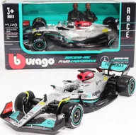 Samochody i pojazdy dla dzieci - Bolid F1 Mercedes W13 E #44 Hamilton Bburago 1:43 - miniaturka - grafika 1
