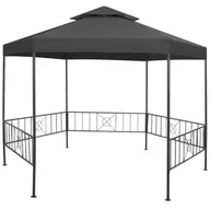 Altany ogrodowe - vidaXL Altanka ogrodowa, 323x275x265 cm, antracytowa 47961 - miniaturka - grafika 1