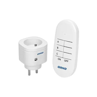 Orno Bezprzewodowe gniazdo mini sterowane pilotem 1+1 OR-GB-440 - Inne akcesoria elektryczne - miniaturka - grafika 3