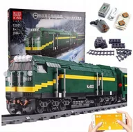 Klocki - Klocki Technic RC Sterowany Pociąg Kolejka Mould King 12001 NJ2 Diesel - miniaturka - grafika 1