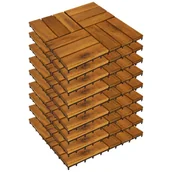 Podesty i deski tarasowe - ProGarden Płytki tarasowe drewniane 30x30 cm 9 szt. O-339506 - miniaturka - grafika 1