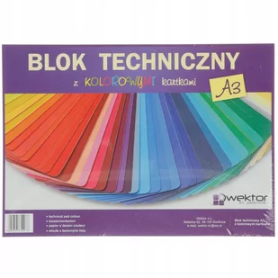Wektor Blok techniczny A3/10 kolor Indeks - Szkolne artykuły papiernicze - miniaturka - grafika 1