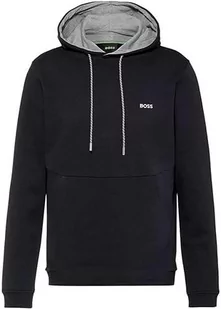 BOSS Męska bluza z kapturem, ciemnoniebieska 402, M (DE) - Bluzy męskie - miniaturka - grafika 1
